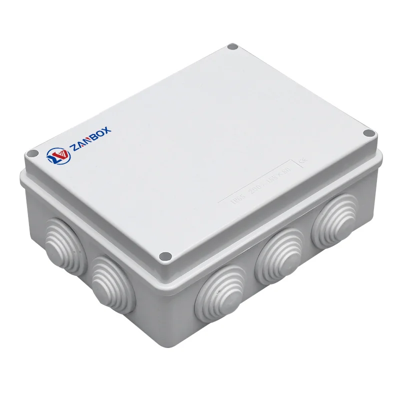 With Rubber Plug 200 155 80 WATERPROOF JUNCTION BOX