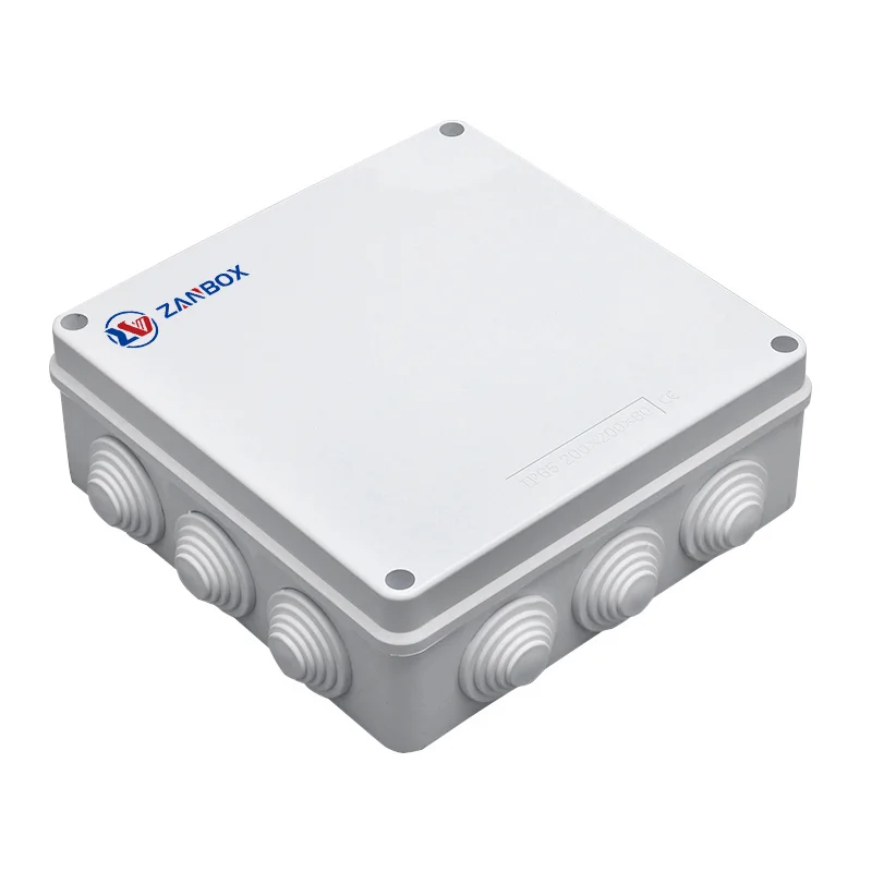 With Rubber Plug 200 200 80 WATERPROOF JUNCTION BOX