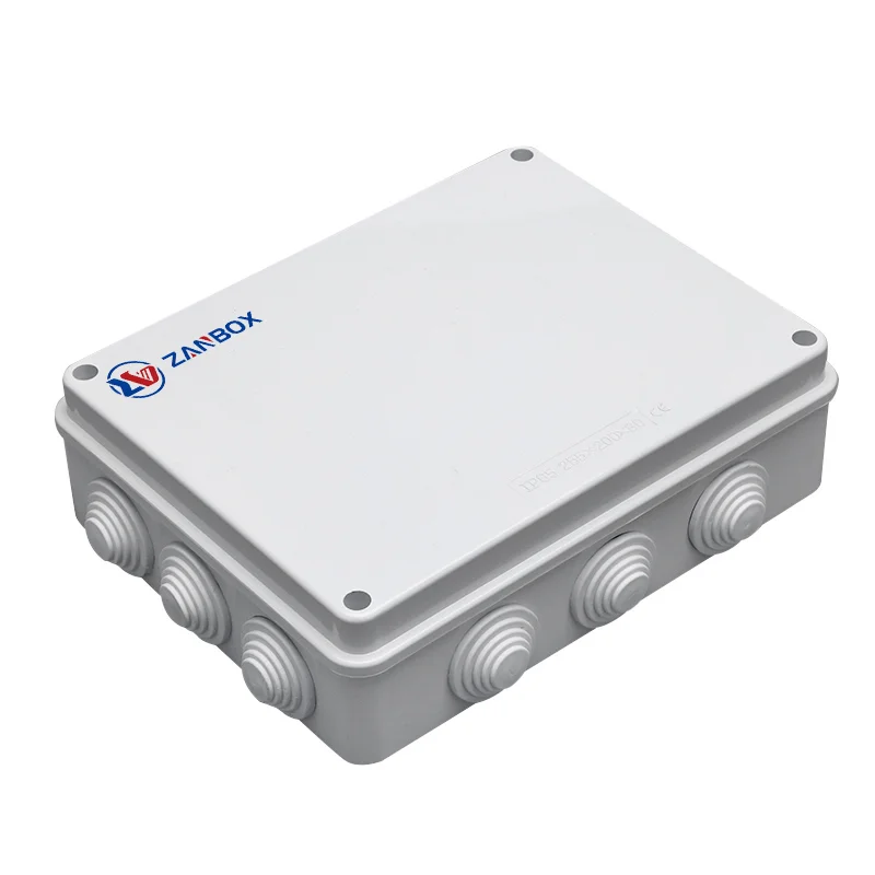 With Rubber Plug 255 200 80 WATERPROOF JUNCTION BOX