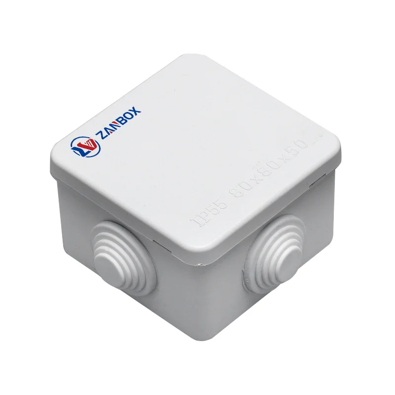 With Rubber Plug 80 80 50 WATERPROOF JUNCTION BOX
