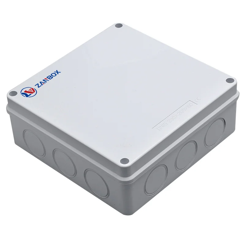 Without Rubber Plug 200 200 80 WATERPROOF JUNCTION BOX